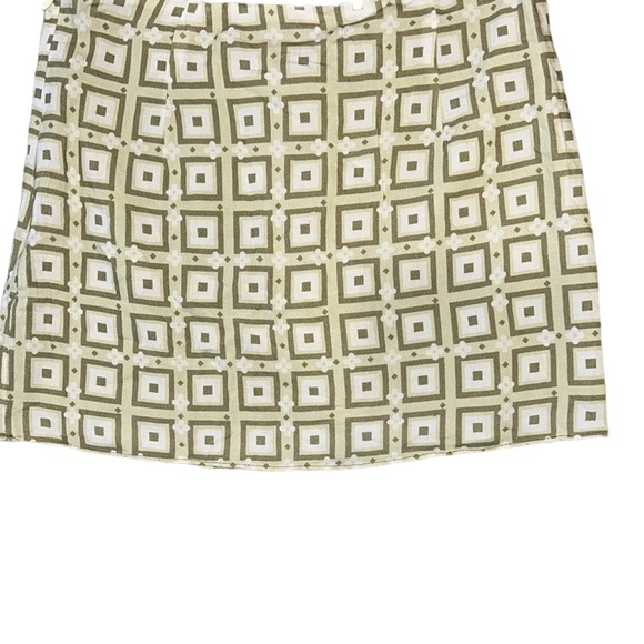 NWT Princess Polly Misuraca Green Geometric Printed Mini Skirt - 2 - Picture 4 of 13